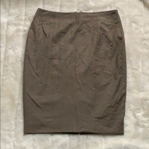 Ann Taylor Brown Pencil Skirt